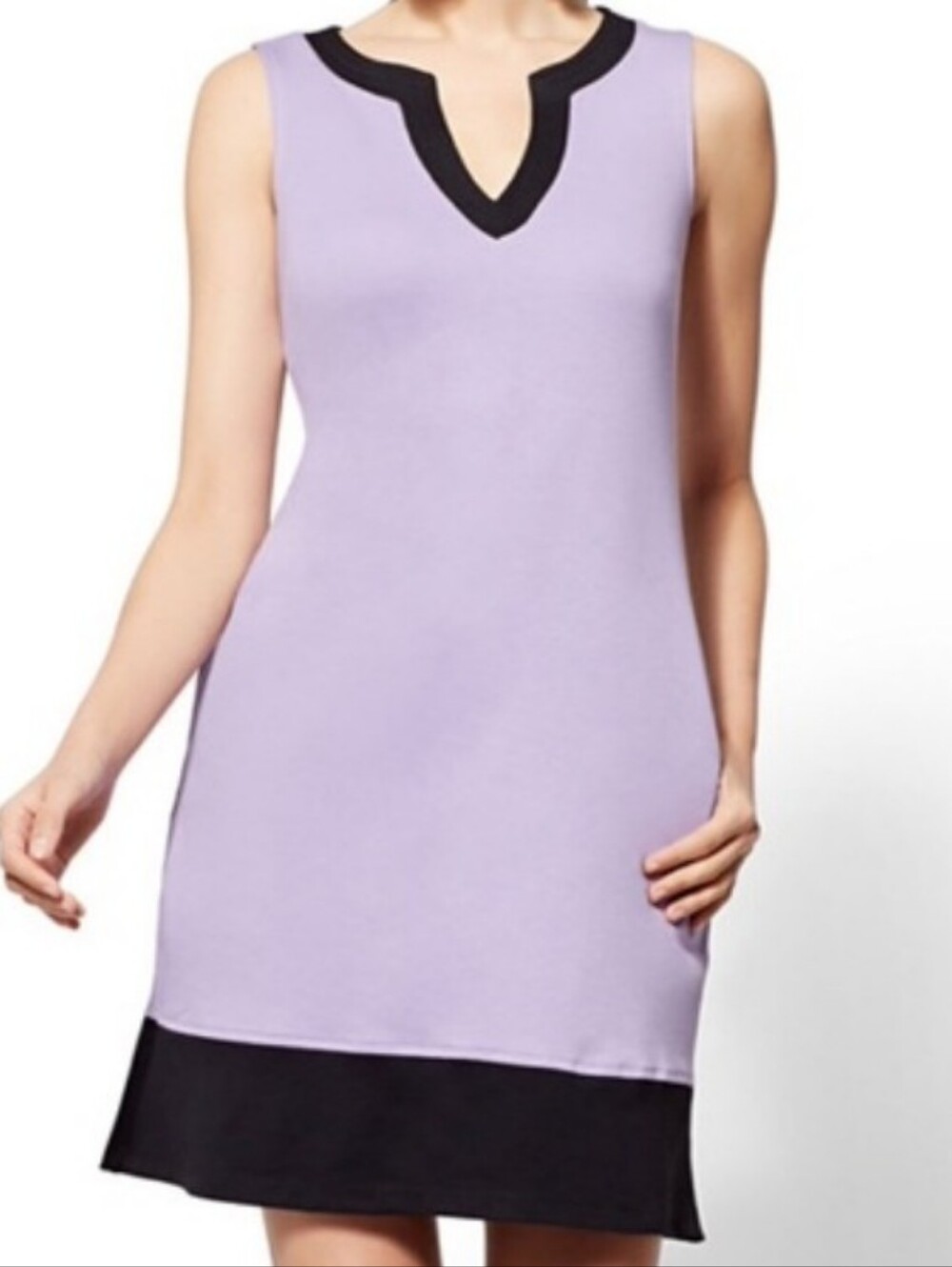 Nwt New York & Company Purple And Black Dress